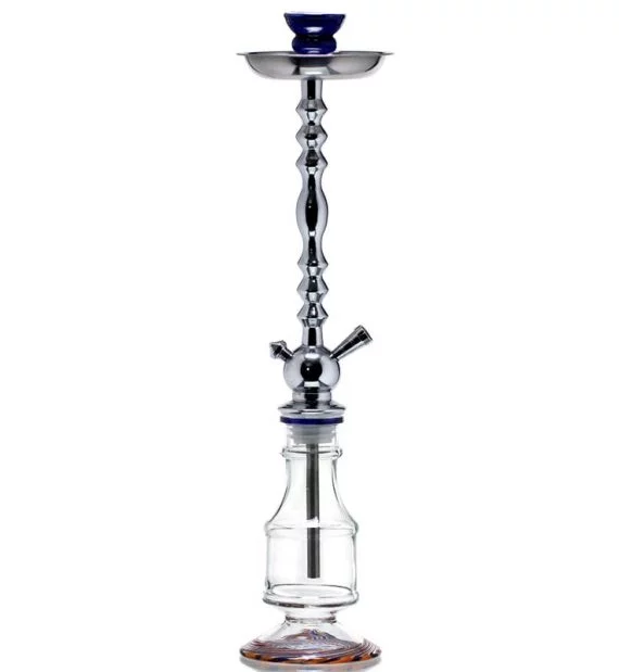 SHISHA 64CM 1 HOSE BLUE-ORANGE FOOT STRAIGTH VASE  SHISHA 64CM 1 HOSE BLUE-ORANGE FOOT STRAIGTH VASE 505492 570x619