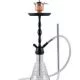Waterpijp Amy – 630D Brilliant (Zwart/Transparant