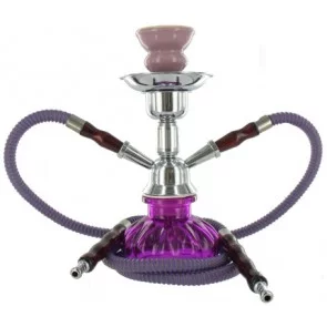 Waterpijp RAGGA PUMPKIN PURPLE 2 HOSES 25CM  Waterpijp RAGGA PUMPKIN PURPLE 2 HOSES 25CM 63624