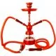 Waterpijp Ragga-medium-hookah-red-2-hoses
