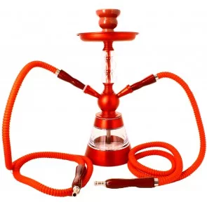 Shisha-zlx-066-black-30cm-1-hose  Waterpijp Ragga-medium-hookah-red-2-hoses 63579