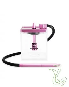 MS - Micro Cube (Roze)  MS &#8211; Micro Cube (Roze) ms micro roze waterpijp