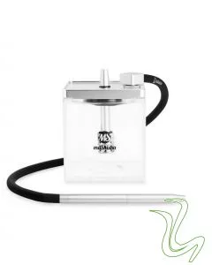 MS - Micro Cube (Zilver)  MS &#8211; Micro Cube (Zilver) ms micro zilver waterpijp