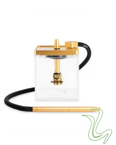 MS - Micro Cube (Goud/Transparant)  MS &#8211; Micro Cube (Goud/Transparant) mashisha goud transparant shisha