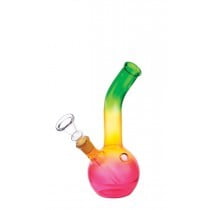 Curved Glass Jamaica Bong Wb-252  Curved Glass Jamaica Bong Wb-252 afbeelding503219 2