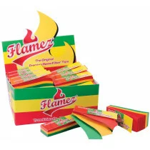 Display Flamez Rasta Tips 50 X 51 Leaves 160 Gram  Display Flamez Rasta Tips 50 X 51 Leaves 160 Gram afbeelding514994