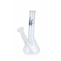 Dark Leaf Small Glass Bong 18 Cm  Dark Leaf Small Glass Bong 18 Cm afbeelding520188 1