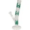 Glass Bong Diagonal Multi Leaf 26 Cm 32Mm