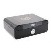 MYON HUMIDOR 25 CIGARS BLACK WITH CARBON DESIGN